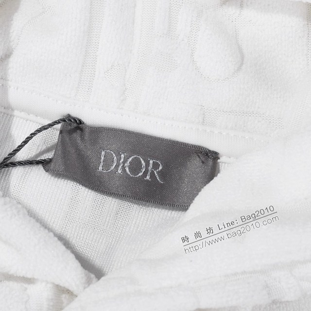Dior專櫃迪奧2023FW新款毛巾提花連帽衛衣 男女同款 tzy2969